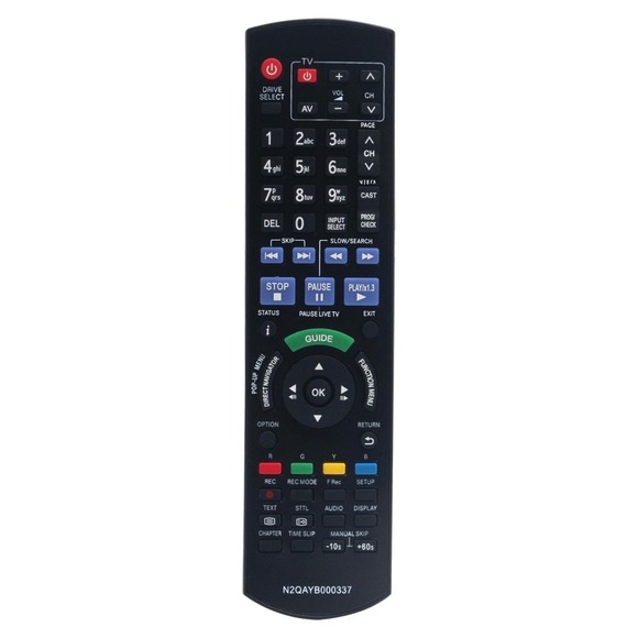 Other - Panasonic N2QAYB000337 TV Blu-ray DVD Remote Replacement DMR-BS750 BS850